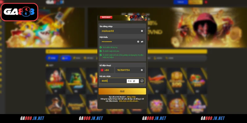 Quy trình đăng ký GA888 dễ hiểu nhất